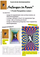 Vorschau - Arbeitsblätter - Kunst: "Gefangen im Raum" (Die 1-Punkt Perspektive nutzen) - Deckblatt