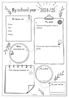 Vorschau - Arbeitsblätter - School start: My school year - Schulstart (Englisch) - Seite 1