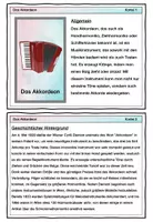 Vorschau - Arbeitsblätter - Das Akkordeon (Ziehharmonika) - Seite 1