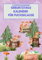 Vorschau - Poster - FUCHS Klasse: Geburtstagskalender als Klassendeko - Deckblatt