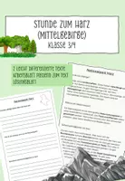 Vorschau - Arbeitsblätter - Stunde zum Harz (Mittelgebirge) / Klasse 4 - Deckblatt