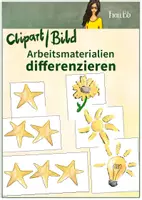 Vorschau - selbst erstellte Cliparts/Grafiken - Symbole für die Differenzierung von Arbeitsbögen - Deckblatt