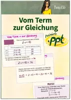 Vorschau - Präsentationen/Tafelbilder - Tafelbild (Präsentation): Vorm Term zur Gleichung - Deckblatt