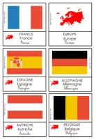 Aperçu - Apprentissages en autonomie - Cartes de nomenclature Pays d’Europe – Montessori - Page 2