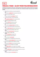 Vista previa - Hojas de trabajo - PHRASAL VERBS – 30 B2 Key Word Transformations - página 3
