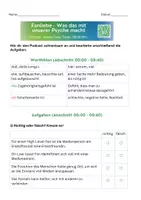 Vorschau - Arbeitsblätter - Sprachsensibles DaF/DaZ-Arbeitsblatt | Hörverstehen | Podcast | Thema Fanliebe (Psychologie, Medien) - Seite 1