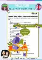 Vista previa - Hojas de trabajo - PHRASAL VERBS – 30 B2 Key Word Transformations - Portada
