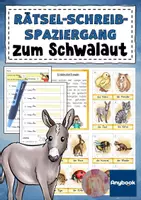 Vorschau - Audio-Dateien - AnybookPro Material: Rätsel-Schreib-Spaziergang "Schwalaut" - Deckblatt