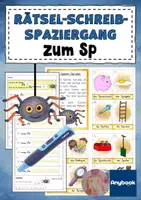 Vorschau - Arbeitsblätter - AnybookPro Material: Rätsel-Schreib-Spaziergang "SP" - Deckblatt