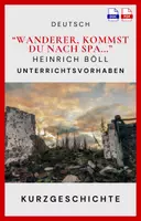 Vorschau - Unterrichtsreihen - "Wanderer, kommst du nach Spa..." - Unterrichtsvorhaben - Heinrich Böll - Deckblatt