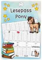 Vorschau - Arbeitsblätter - Lesepass Pony | Pferd | Klassentiere - Deckblatt
