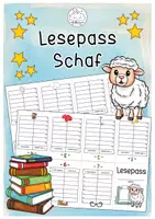 Vorschau - Arbeitsblätter - Lesepass Schaf | Klassentiere - Deckblatt