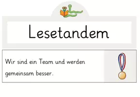 Vorschau - Präsentationen/Tafelbilder - Lesetandem : Ablauf und Visualisierung - Seite 1
