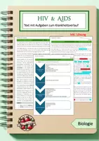 Vorschau - Arbeitsblätter - AIDS Krankheitsverlauf - Deckblatt