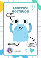 anteprima - Flashcard - ATTIVITÁ Aggettivi mostruosi - Pagina di copertina