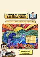 förhandsvisning - KONST - steg för steg: Landskap i varma och kalla färger (PP/PDF) - försättsblad