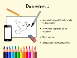 förhandsvisning - KONST - steg för steg: Fredsduva (inkl. mall) - sida 3