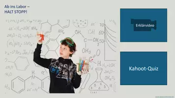 Vorschau - Experimente - Verhalten im Fachraum Chemie / Sicherheitsbelehrung: 2 Erklärvideos + 2 Kahoot-Quizzes #Silvesterknaller24 - Seite 1