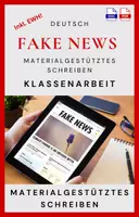 Vorschau - Test - Klausur - Fake News - Materialgestütztes Schreiben - Deckblatt