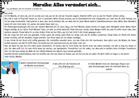 Vorschau - Arbeitsblätter - Die Pubertät (Erwachsen werden) inkl. Lösungen! - Seite 1