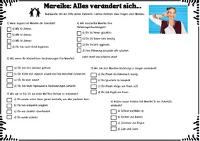 Vorschau - Arbeitsblätter - Die Pubertät (Erwachsen werden) inkl. Lösungen! - Seite 3