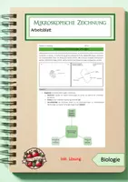 Vorschau - Arbeitsblätter - Mikroskopische Zeichnungen - Deckblatt
