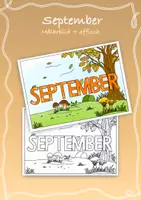 förhandsvisning - September- Målarbild och affisch - försättsblad