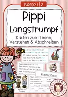 Vorschau - Unterrichtsreihen - Lesen, verstehen & schreiben - Pippi Langstrumpf - Deckblatt