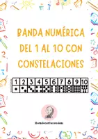 Vista previa - Juegos / Gamificación - BANDA NUMÉRICA DEL 1 AL 10 CON CONSTELACIONES - Portada