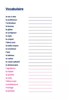 Aperçu - Cartes / Images - Cartes de Vocabulaire à l'École pour FLE - Page 2