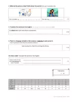 Vorschau - Test - Orange Line 3 Unit 2 Station 1 - Vocabulary test / Vokabeltest - Seite 1