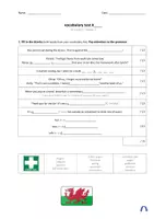Vorschau - Test - Orange Line 3 Unit 2 Station 1 - Vocabulary test / Vokabeltest - Seite 2