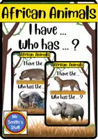 Vorschau - Spiele - I have ... Who has ...? AFRICAN ANIMALS - Spiel und Merkblatt - Deckblatt