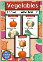 Vorschau - Spiele - I have ... Who has ...? VEGETABLES - Spiel und Merkblatt - Deckblatt