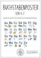 Vorschau - Poster - Buchstabenposter passend zu den ABC-Geschichten (Tiergeschichten) - Deckblatt
