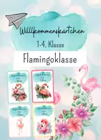 Vorschau - Anderer Materialtyp - Willkommenskärtchen für die Flamingoklasse - Deckblatt