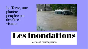 Aperçu - Préparation de séance / Séance complète - Les inondations - Causes et conséquences - Page de couverture