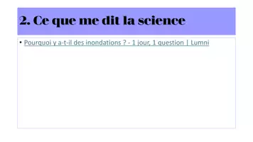 Aperçu - Préparation de séance / Séance complète - Les inondations - Causes et conséquences - Page 3