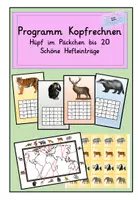 Vorschau - Arbeitsblätter - Kopfrechnen bis 20 : Meine Weltreise - Deckblatt
