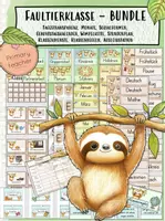 Vorschau - Poster - BUNDLE: Faultierklasse/ Klassentier Faultier - Classroom Management - Deckblatt