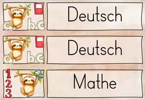 Vorschau - Poster - BUNDLE: Faultierklasse/ Klassentier Faultier - Classroom Management - Seite 1