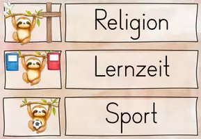 Vorschau - Poster - BUNDLE: Faultierklasse/ Klassentier Faultier - Classroom Management - Seite 3