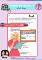 Aperçu - Feuilles d'exercices - C1 Key Word Transformations (12) – 30 Sentences - Page de couverture