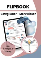 Vorschau - Arbeitsblätter - Flipbook Satzglieder: Merkwissen & Übung - Seite 1
