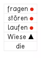 Vorschau - Präsentationen/Tafelbilder - Wortkarten Modellwörter „Sprache Stein Papier 2“ - Seite 1