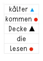 Vorschau - Präsentationen/Tafelbilder - Wortkarten Modellwörter „Sprache Stein Papier 2“ - Seite 3
