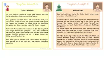 Vorschau - Bildkarten - 24 Taylor Swift Lese- und Abschreibkarten - Seite 1