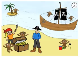Vorschau - Stundenentwürfe - Rätselstunde/ Schatzsuche: Piratenschatztruhe öffnen - Deckblatt