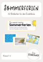 Vorschau - Bildkarten - Sommerferien - Bildkarten für den Erzählkreis - Deckblatt