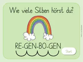 Vorschau - Stationenlernen - Spielepaket - Silben Quiz - schwer - interaktive PDF - Seite 2